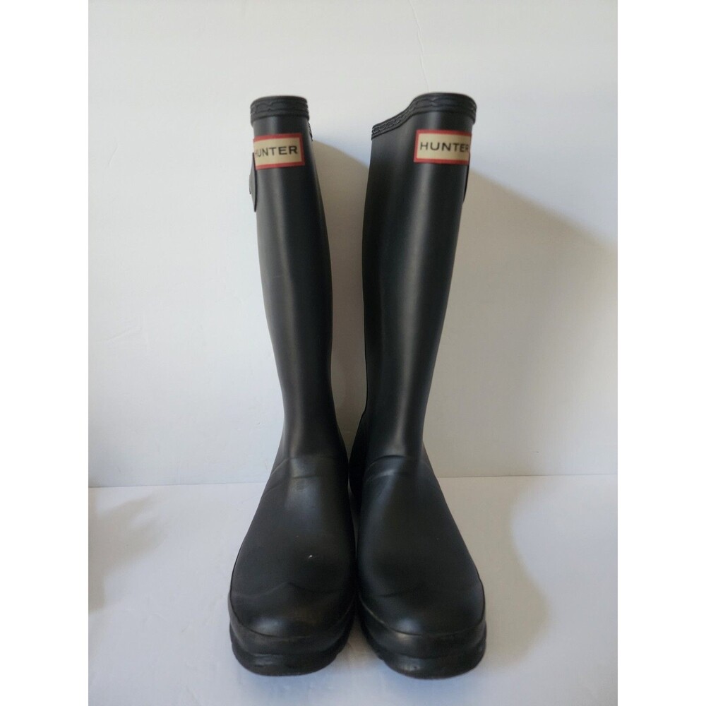 Boy 5/Girl 6 HUNTER Big Kids Original Rain Boot Black Unisex Waterproof